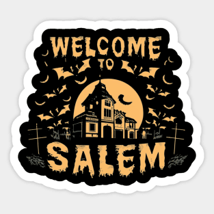 Salem Halloween House Souvenir Sticker